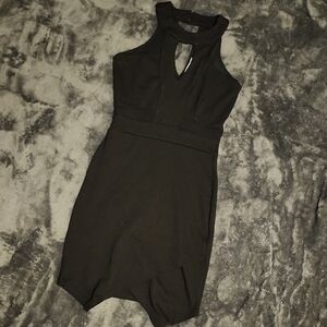 Charlotte Russe Black Asymmetrical Dress